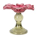 Clayre & Eef Teelichthalter Ø 14x11 cm Rosa Glas