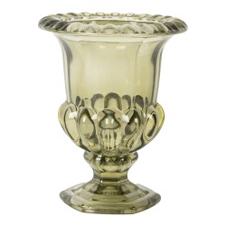Clayre & Eef Vaso Ø 12x14 cm Verde Vetro