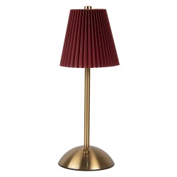 Gabriël Lampe de table Ø 12x30 cm Rouge Métal