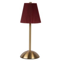 Gabriël Lampe de table Ø 12x30 cm Rouge Métal