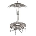 Clayre & Eef Banc de jardin Ø 152x234 cm Vert Métal