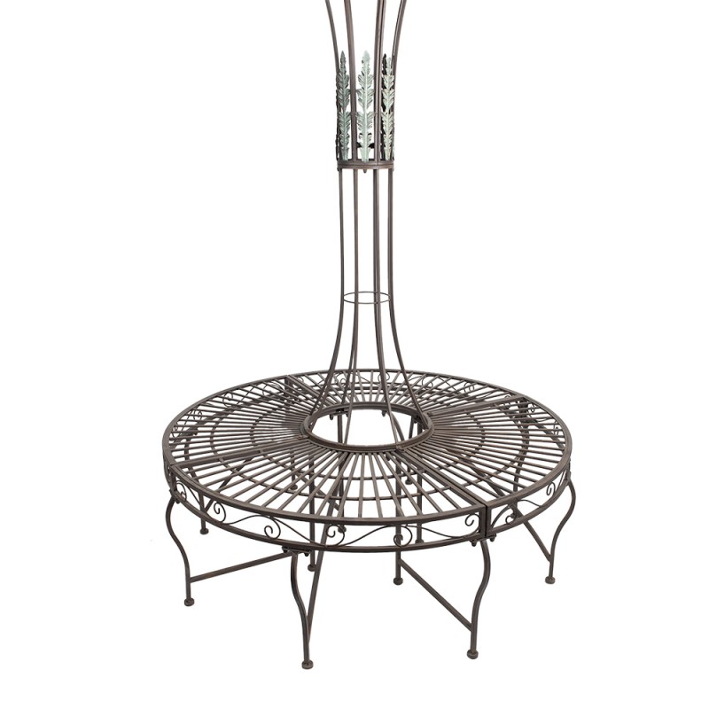 Clayre & Eef Banc de jardin Ø 152x234 cm Vert Métal