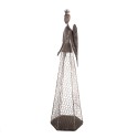 Clayre & Eef Statuetta decorativa 28x19x75 cm Marrone Metallo