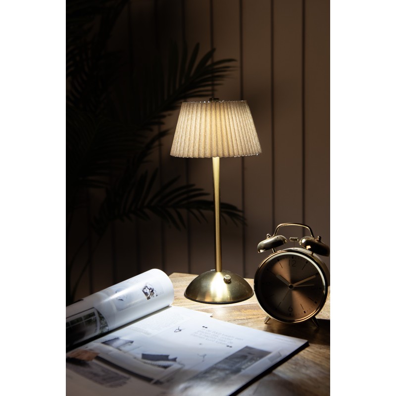 Gabriël Lampe de table 14x31 cm Beige Métal