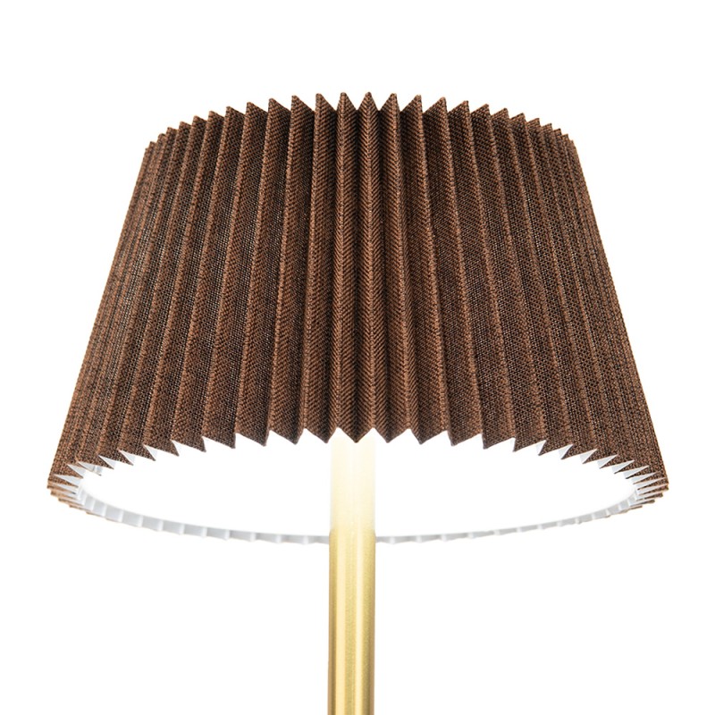 Gabriël Tischlampe 14x31 cm Braun Metall