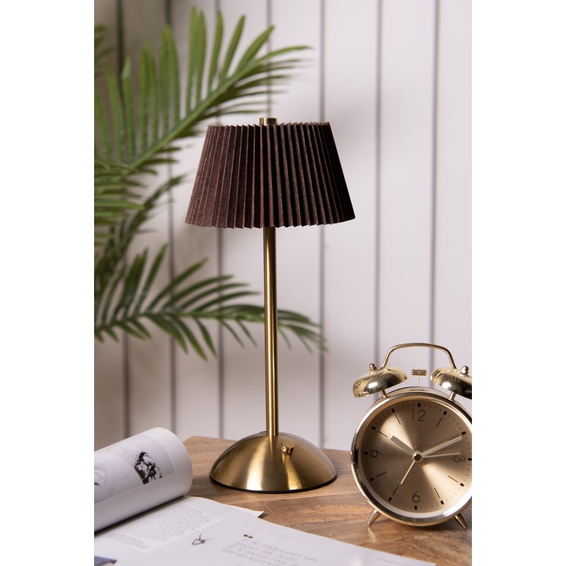 Gabriël Tischlampe 14x31 cm Braun Metall