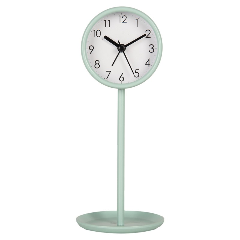 Gabriël Analog Alarm Clock Ø 9x21 cm Green Metal