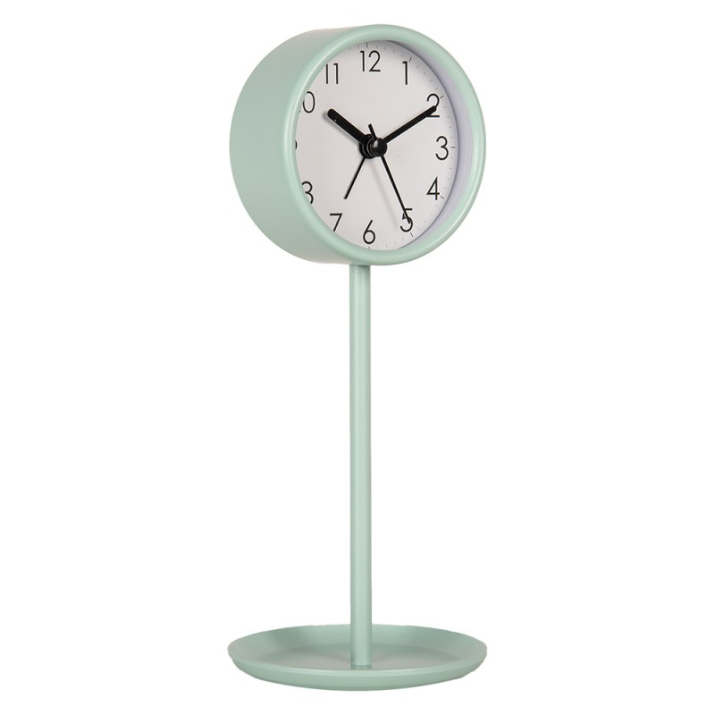 Gabriël Analog Alarm Clock Ø 9x21 cm Green Metal