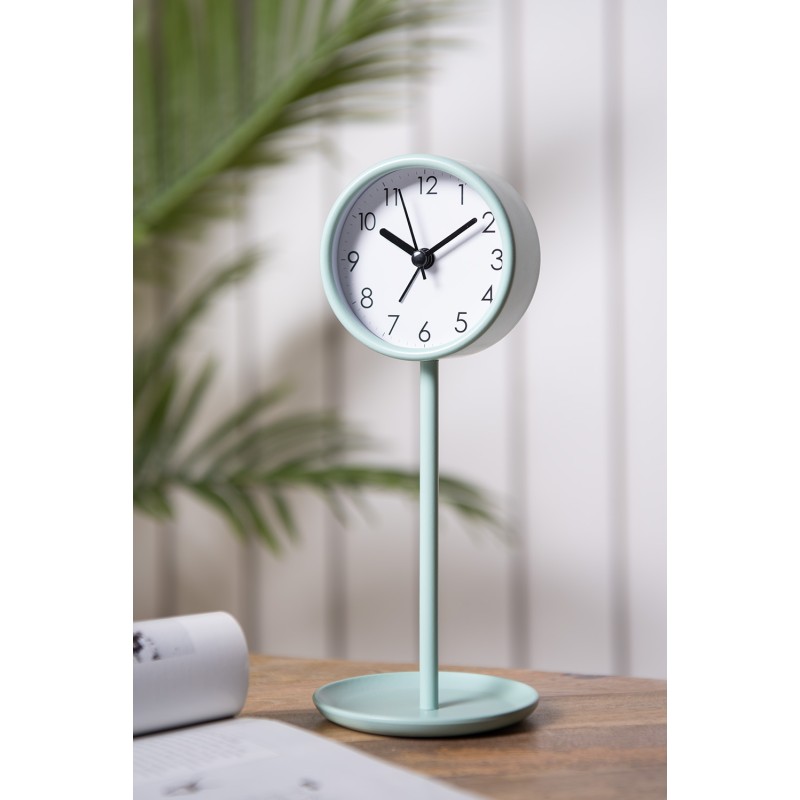 Gabriël Analog Alarm Clock Ø 9x21 cm Green Metal