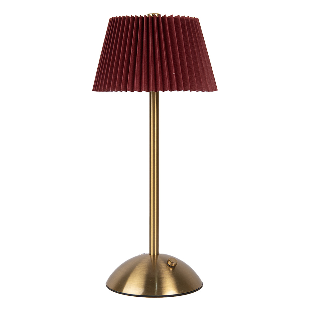 Tafellamp 14X31 Cm Rood Metaal-image