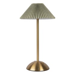 Gabriël Tischlampe Ø 16x30 cm Grün Metall