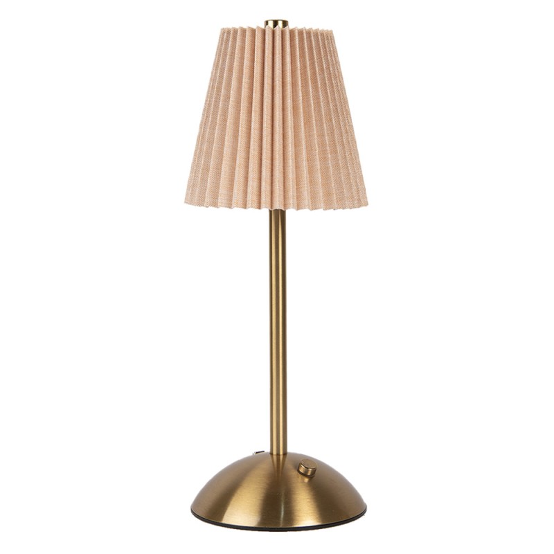 Gabriël Lampe de table Ø 12x30 cm Beige Métal