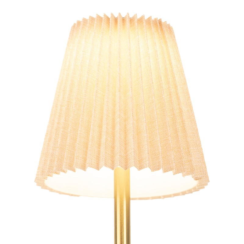 Gabriël Lampe de table Ø 12x30 cm Beige Métal
