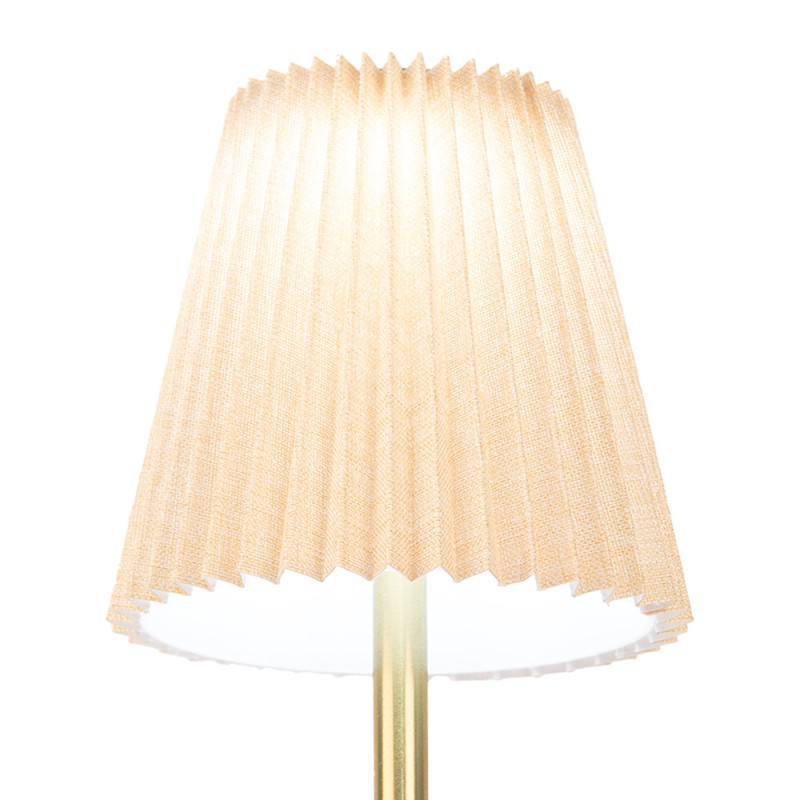 Gabriël Lampe de table Ø 12x30 cm Beige Métal