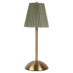 Gabriël Lampada da tavolo Ø 12x30 cm Verde Metallo