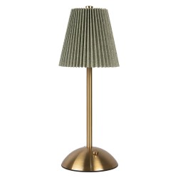 Gabriël Lampada da tavolo Ø 12x30 cm Verde Metallo