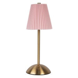 Gabriël Lampe de table Ø 12x30 cm Rose Métal