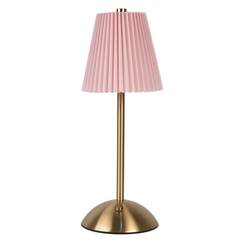 Gabriël Lampe de table Ø 12x30 cm Rose Métal