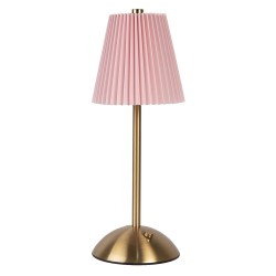 Gabriël Lampe de table Ø 12x30 cm Rose Métal