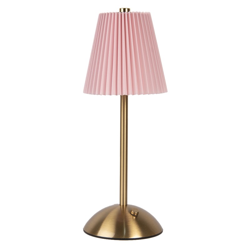 Gabriël Lampe de table Ø 12x30 cm Rose Métal