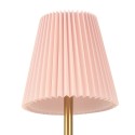 Gabriël Lampe de table Ø 12x30 cm Rose Métal