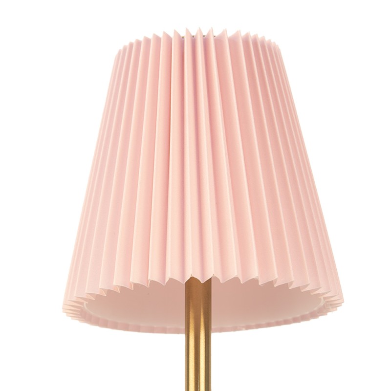 Gabriël Lampe de table Ø 12x30 cm Rose Métal