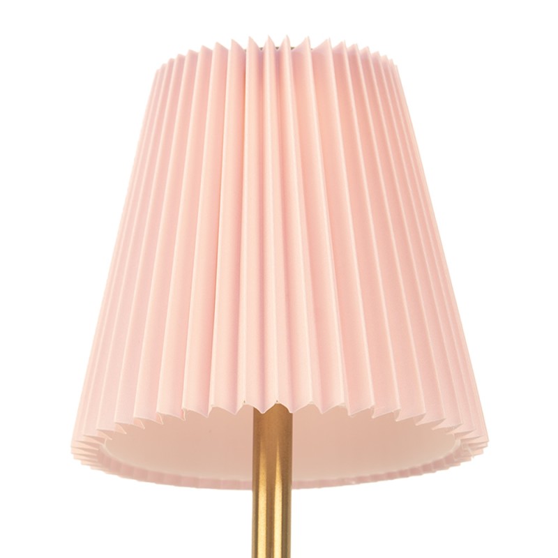 Gabriël Lampe de table Ø 12x30 cm Rose Métal