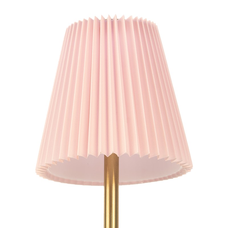 Gabriël Lampe de table Ø 12x30 cm Rose Métal
