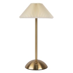 Gabriël Lampe de table Ø 16x30 cm Jaune Métal
