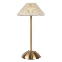 Gabriël Lampe de table Ø 16x30 cm Jaune Métal