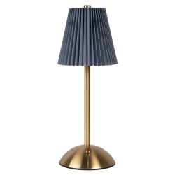 Gabriël Tischlampe Ø 12x30 cm Blau Metall