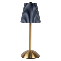Gabriël Tischlampe Ø 12x30 cm Blau Metall