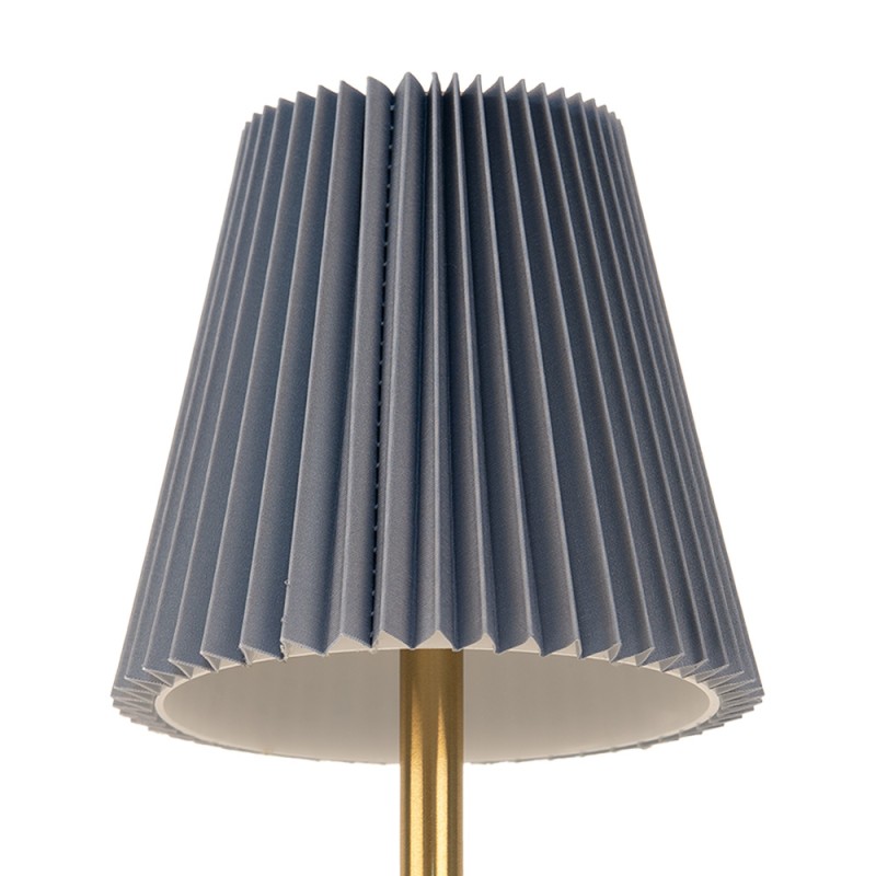 Gabriël Tischlampe Ø 12x30 cm Blau Metall
