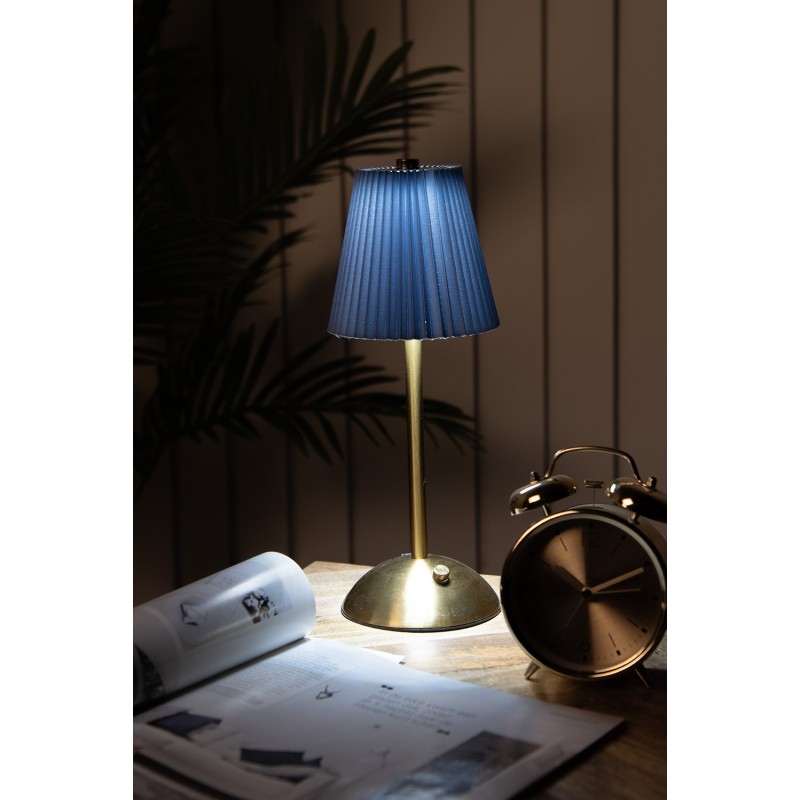 Gabriël Tischlampe Ø 12x30 cm Blau Metall