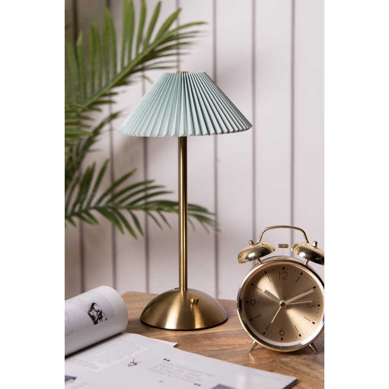 Gabriël Lampe de table Ø 16x30 cm Vert Métal