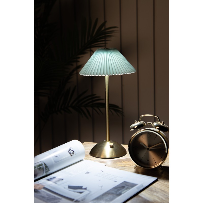 Gabriël Lampe de table Ø 16x30 cm Vert Métal