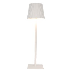 Gabriël Tischlampe Ø 12x41 cm Weiß Metall