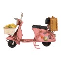 Clayre & Eef Decorative Figurine Scooter 12x6x8 cm Pink Metal