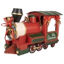 Clayre & Eef Décoration de Noël Image Train 35x16x22 cm Rouge Métal