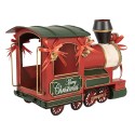 Clayre & Eef Décoration de Noël Image Train 35x16x22 cm Rouge Métal