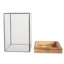 Clayre & Eef Dekorative Anzuchtkasten 12x12x19 cm Transparant Glas