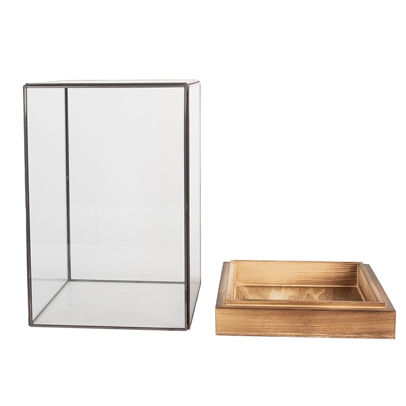 Clayre & Eef Dekorative Anzuchtkasten 12x12x19 cm Transparant Glas