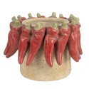 Clayre & Eef Pot de fleurs Ø 17x13 cm Beige Terre cuite