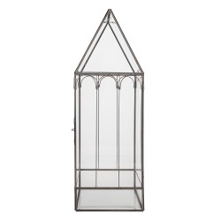 Clayre & Eef Décoration Boîte de croissance 15x15x45 cm Transparent Métal