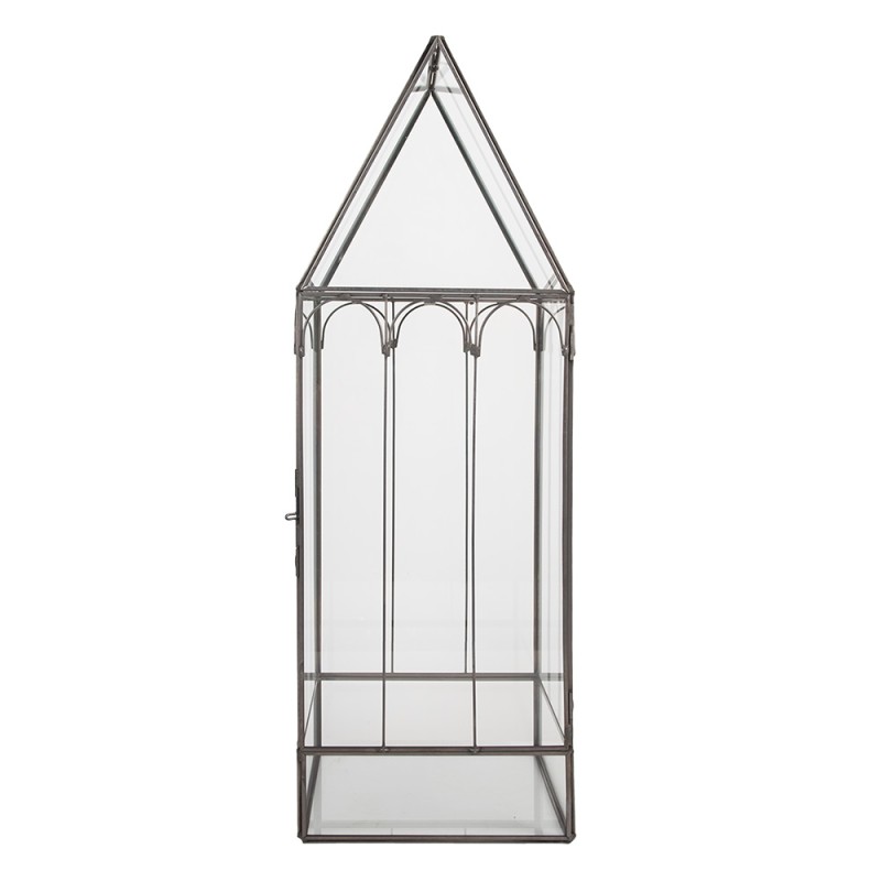 Clayre & Eef Décoration Boîte de croissance 15x15x45 cm Transparent Métal