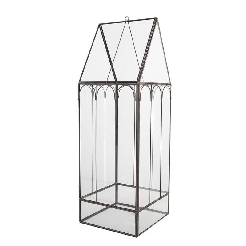 Clayre & Eef Décoration Boîte de croissance 15x15x45 cm Transparent Métal