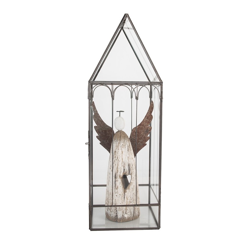 Clayre & Eef Décoration Boîte de croissance 15x15x45 cm Transparent Métal