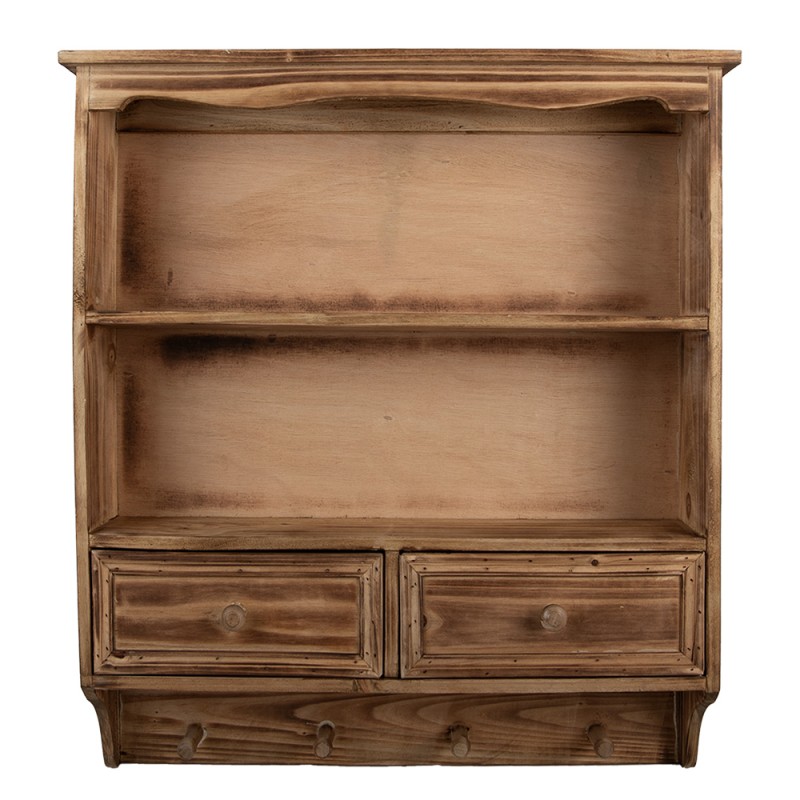 Clayre & Eef Armoire murale 56x13x60 cm Marron Bois