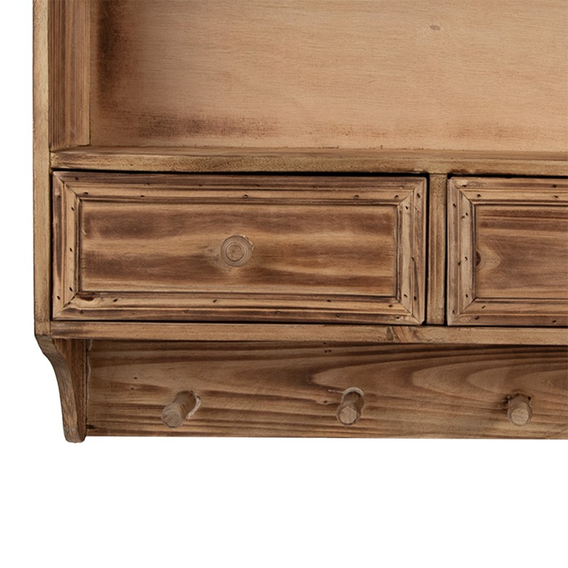 Clayre & Eef Armoire murale 56x13x60 cm Marron Bois