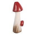 Clayre & Eef Image de décoration Champignon 16x14x41 cm Blanc Rouge Terre cuite